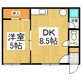 平成ハイツ２号棟の間取り