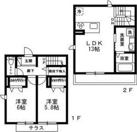 【杉並区荻窪のアパートの間取り】