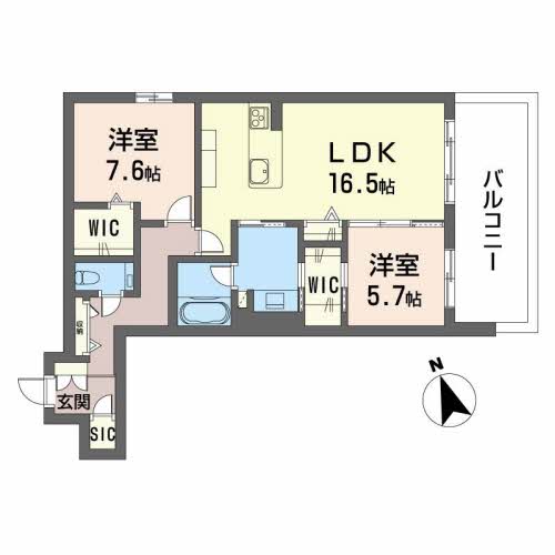 シャーメゾン510プレミアの間取り