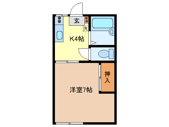 シャルム宮之前の間取り