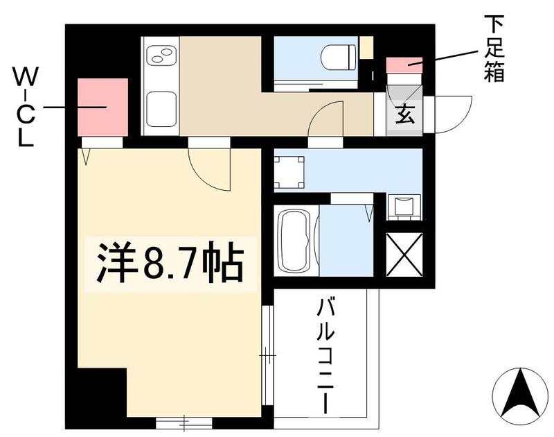 メイクス上前津IIの間取り