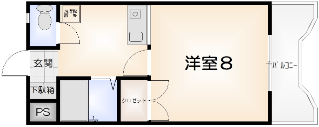 【ヴィゴラス壱番館の間取り】