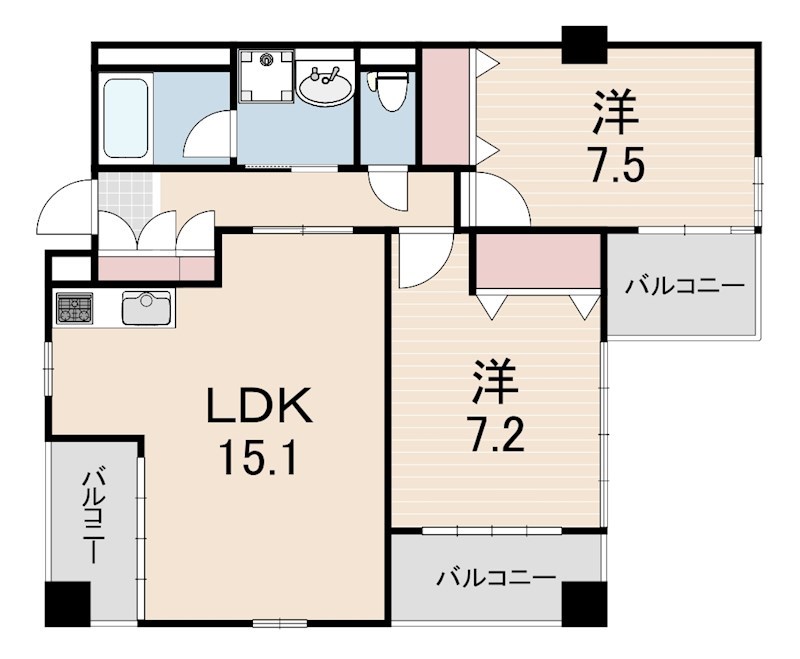 パレスフォー甲東園の間取り