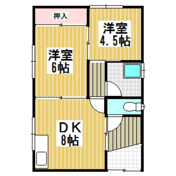 千葉アパートの間取り