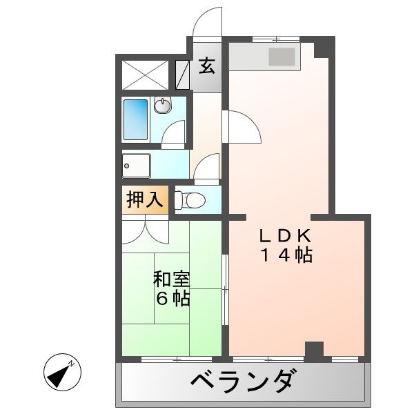 コーポクマザキの間取り