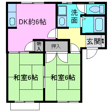 メゾンルミエールAの間取り