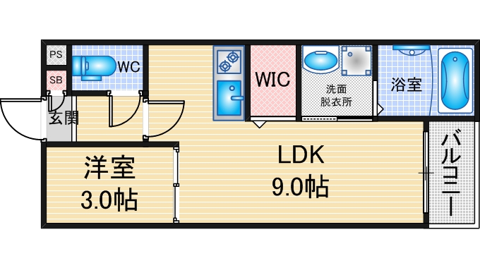 REGALEST　LESATOの間取り