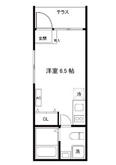 グランエッグス東中野Aの間取り