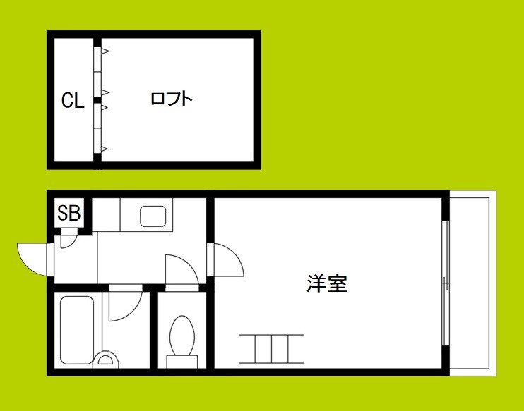 アベニュー中加賀屋の間取り