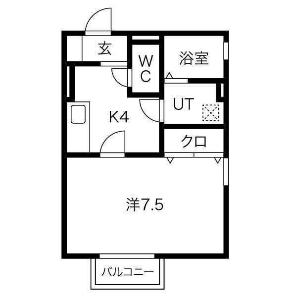 クレール梅ノ木Ｂの間取り