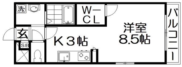 アンプルールフラーリッシュの間取り