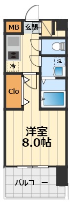 エステムコート東京八王子の間取り