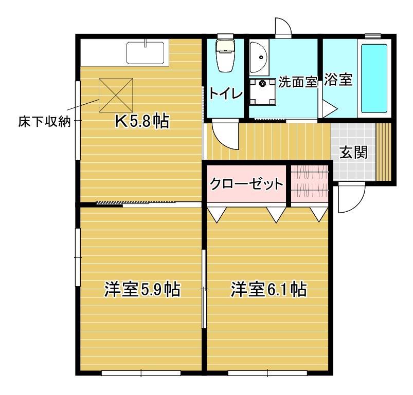 シャーメゾン八丁牟田駅前　Ｂ棟の間取り