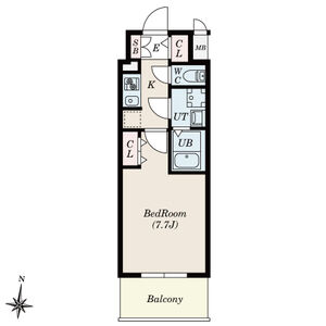 S-RESIDENCE堀田NorthIIの間取り