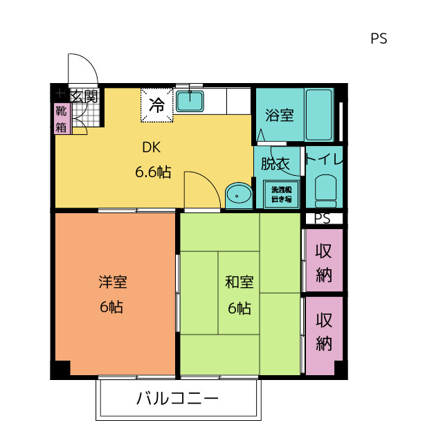 メゾンウィング　Ａの間取り