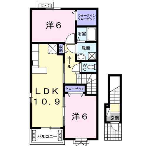 エレガンス三島の間取り