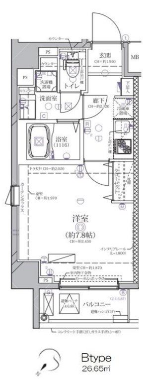 ディアレイシャス押上桜橋の間取り