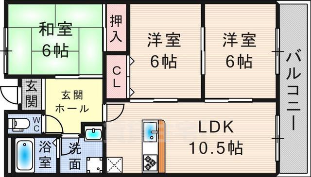 ガーデンシティ笹部の間取り