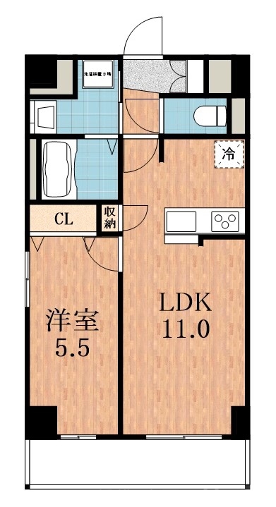 大阪市平野区平野上町のマンションの間取り