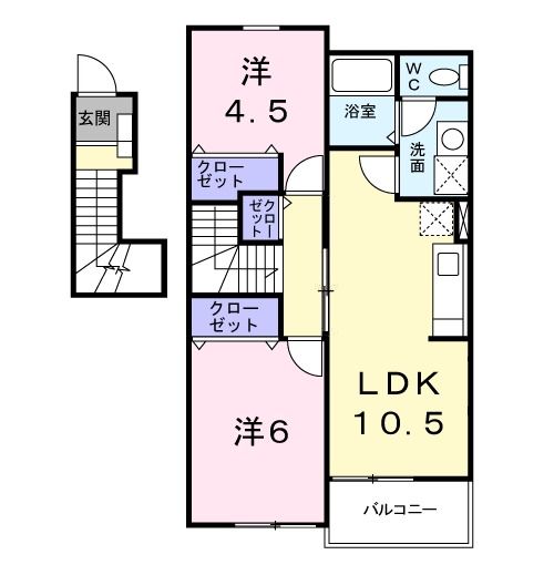 ベル　ソレイユの間取り