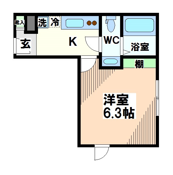 立川市高松町のマンションの間取り