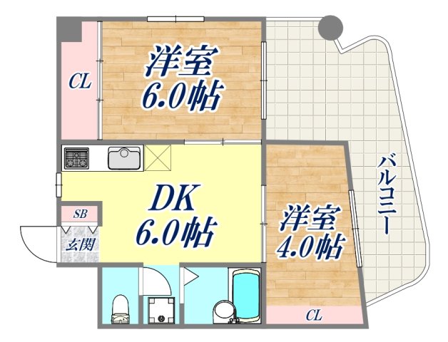 K S COURTの間取り