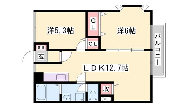 スカイコーポの間取り