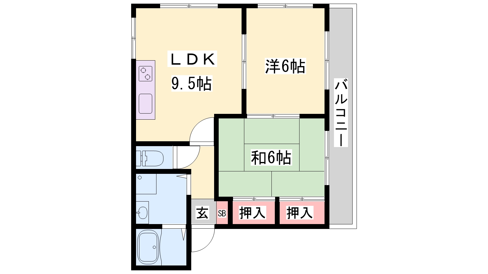 ロイヤル三宝の間取り