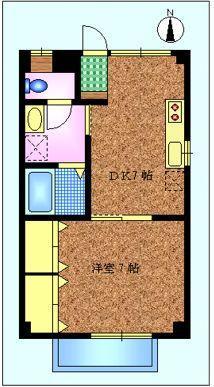 クレール開成の間取り