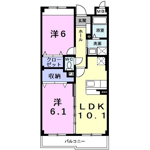 知多郡阿久比町大字植大のマンションの間取り