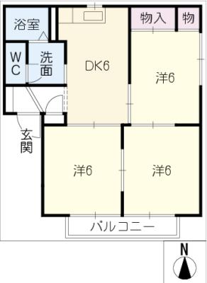 クレスト若葉台の間取り