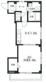 横浜市神奈川区七島町のマンションの間取り