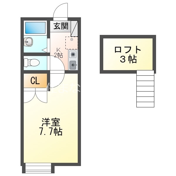 シェリールミニ B棟の間取り