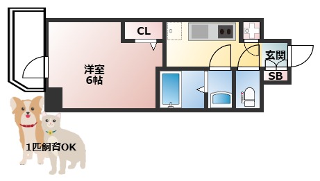 S-RESIDENCE都島Luxの間取り