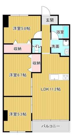 アルコリバーサイドの間取り