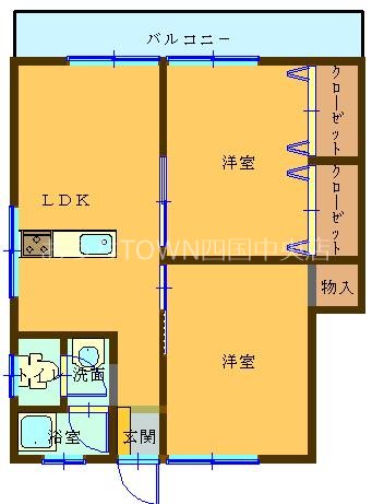 ヴィラ岡田の間取り