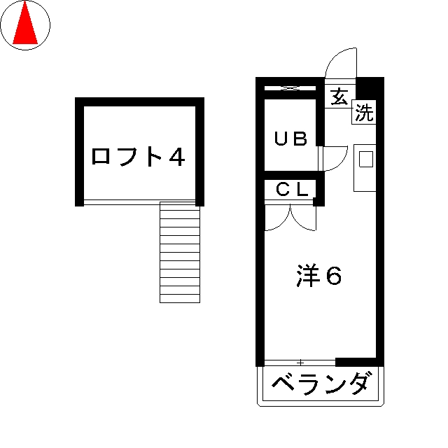 ハイツベルグ中延の間取り