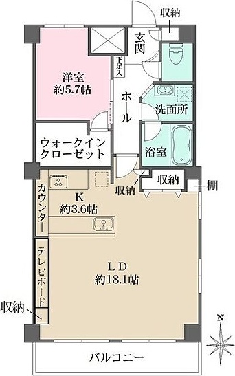 藤和ハイタウン新宿の間取り