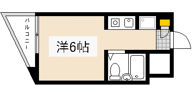 広島市西区東観音町のマンションの間取り