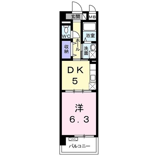 シカタ　シャンブレットIの間取り