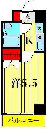 スカイコート草加の間取り