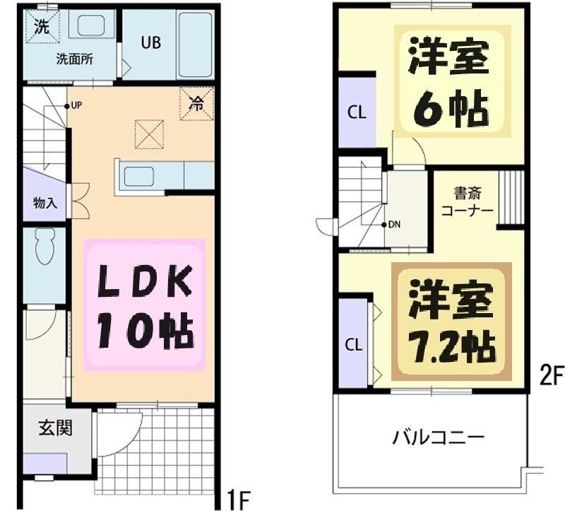 佐野市赤見町のアパートの間取り