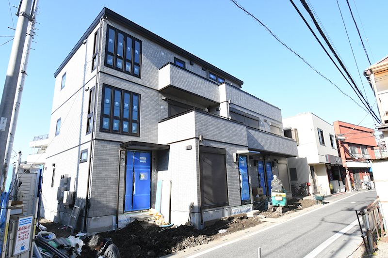 仮）草加市谷塚町アパートの建物外観