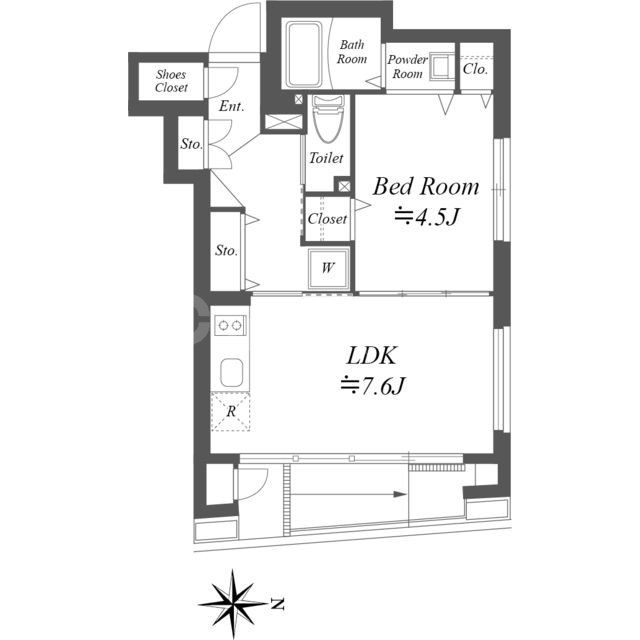 豊島区雑司が谷のマンションの間取り