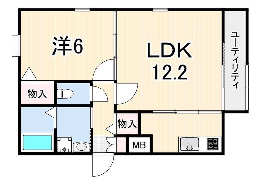 【夢野町レジデンスの間取り】