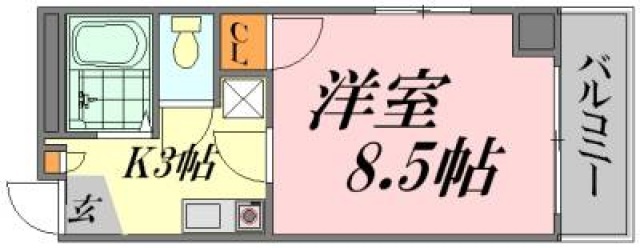 広島市中区加古町のマンションの間取り