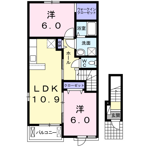 ＫＡＬＩＯＮ　Bの間取り