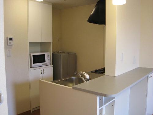 キッチン　（奥）電子レンジ・冷蔵庫