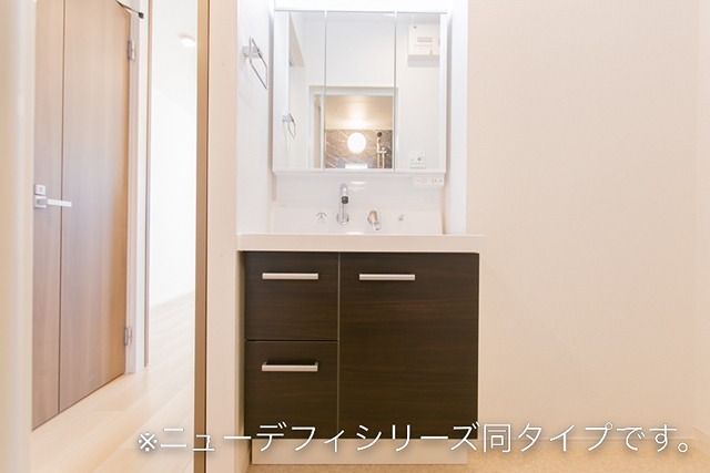 洗面設備　施工イメージです。