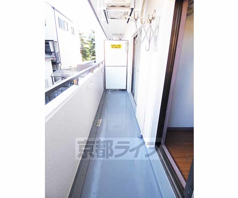 バルコニー　洗濯物、沢山干せます。